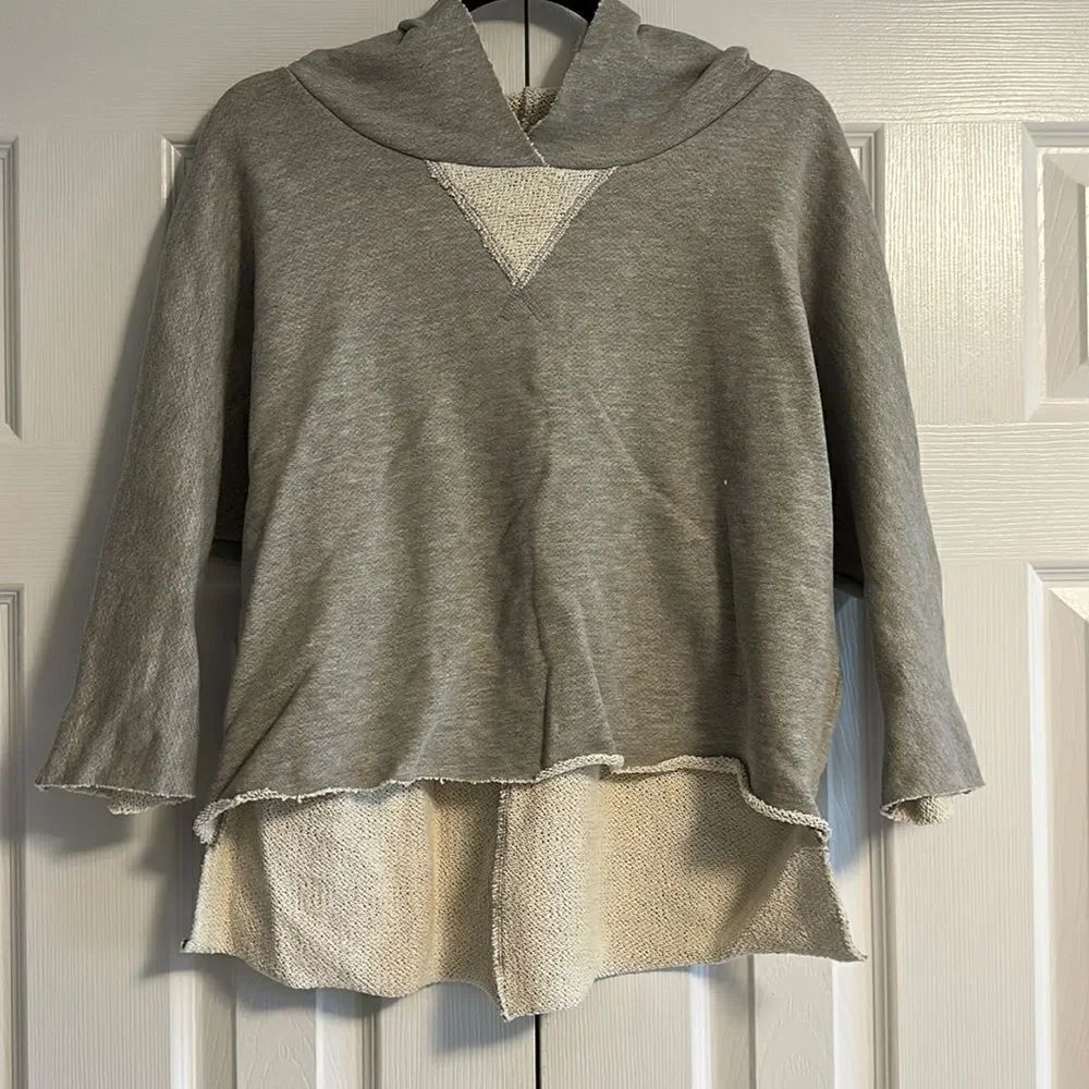 People of Leisure Women’s Grey Hooded Sweatshirt